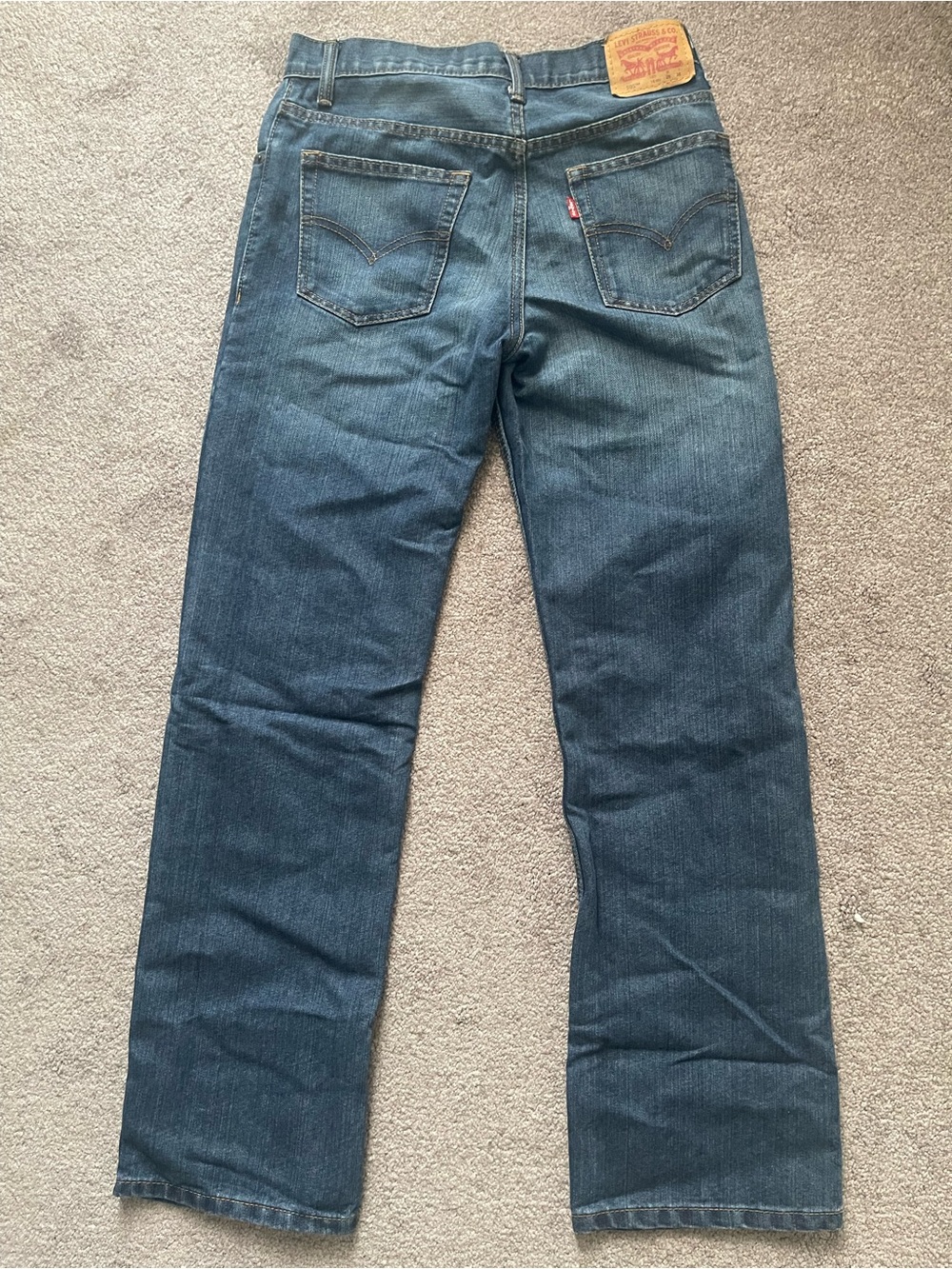 Levi's boys Dark Blue Straight Jeans
